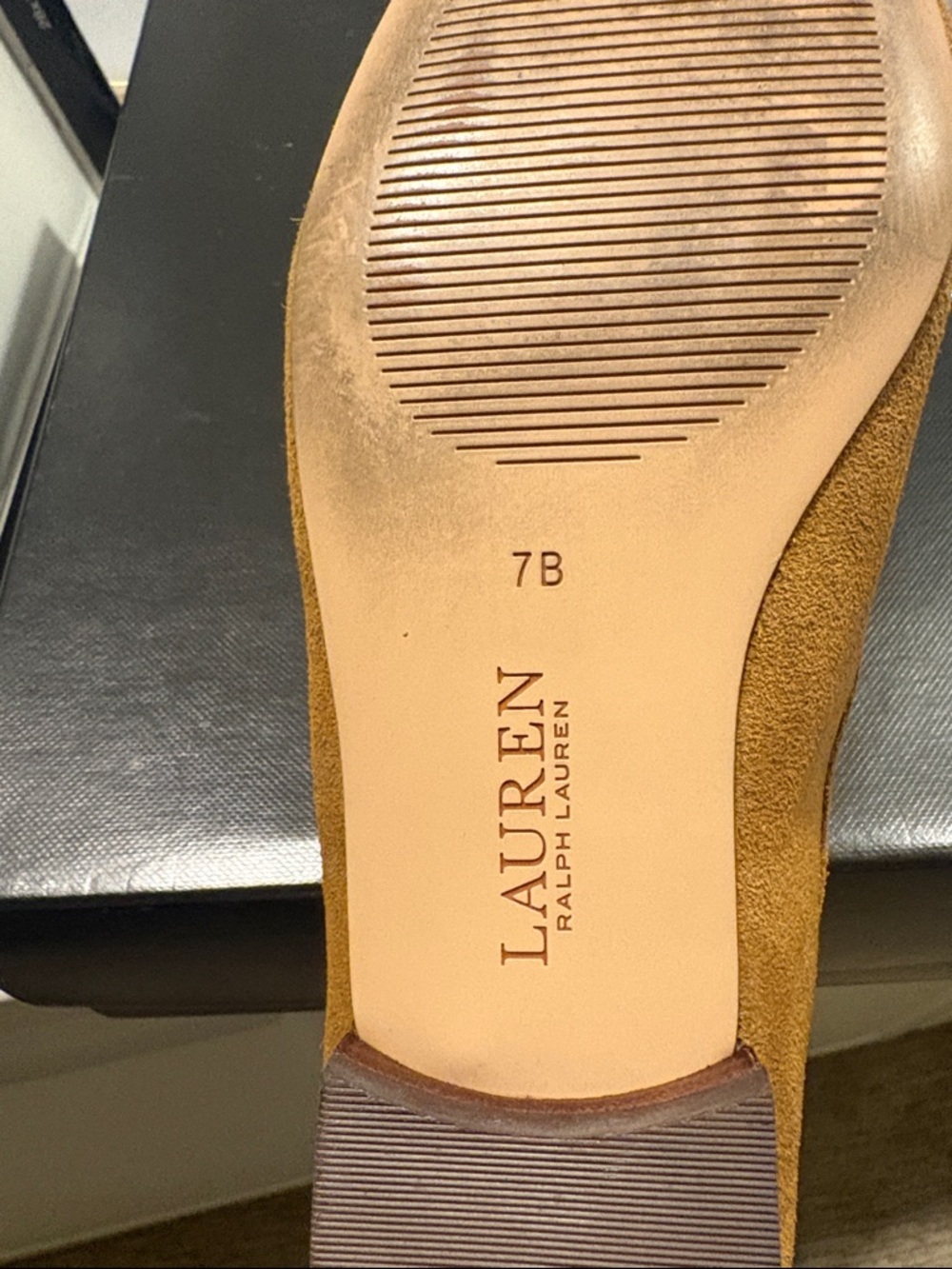 Ralph Lauren Suede Penny Loafers — Cognac Brown - Picture 6 of 8